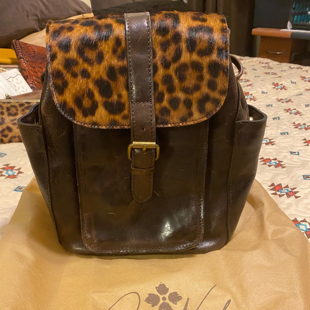 Patricia Nash Leopard Backpack